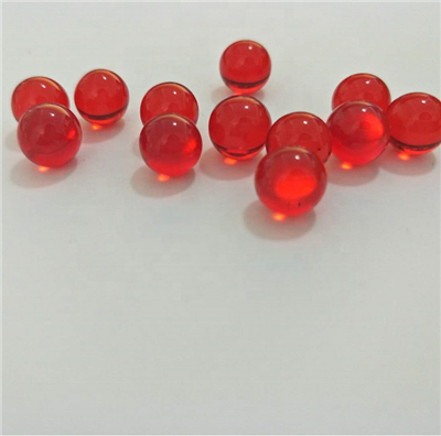 Bola Kaca Merah Diameter 8mm